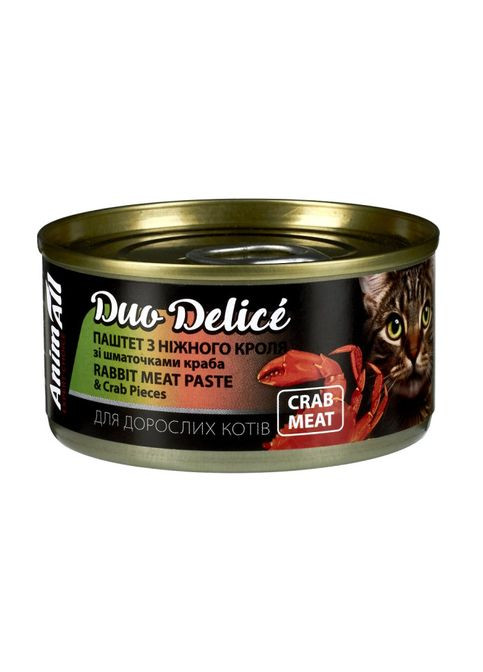 Duo Delice Паштет з кроля зі шматочками краба AnimAll (372159376)
