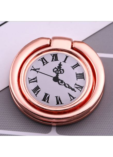 Кольцо-подставка/попсокет для телефона «Ancient time» металлический (розовое золото) China (366874431)