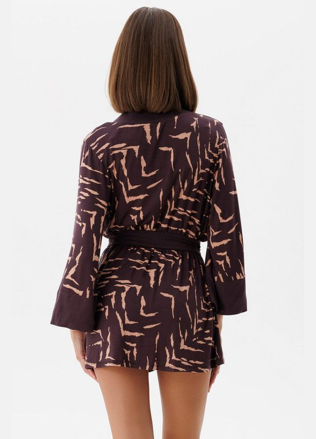 Халат с широкими рукавами Leinle 1712/60042 chocolate (345558994)