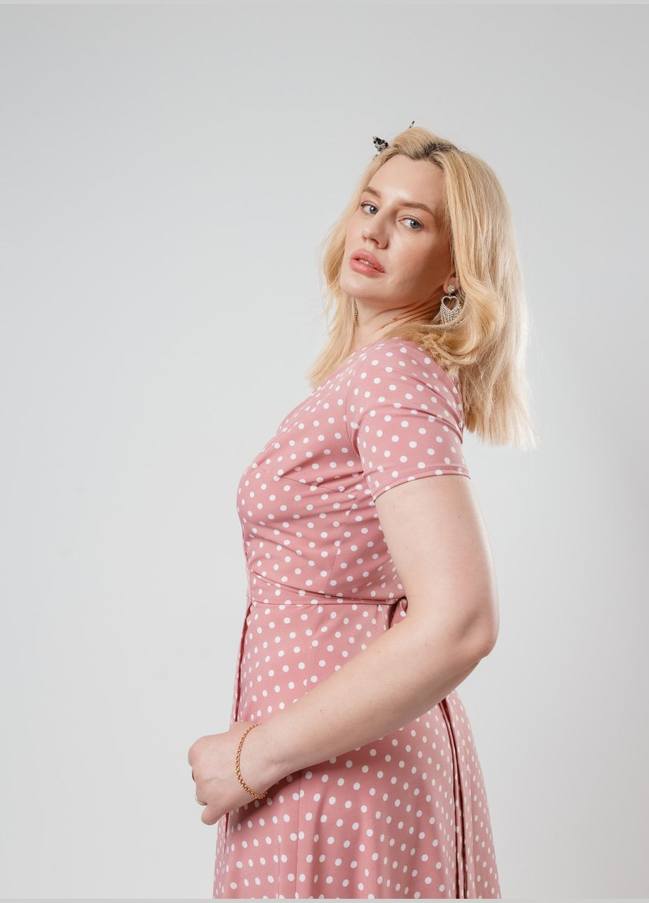 Пудрова літня сукня в підлогу Fashion Girl