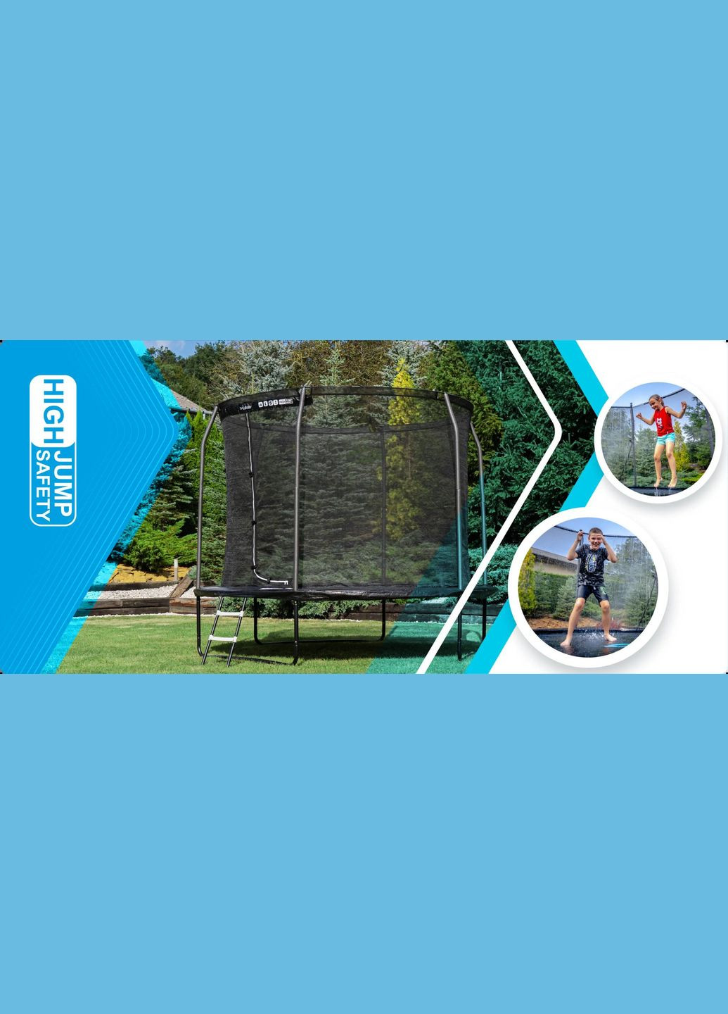 Батут INSIDE ELITE з внутрішньою сіткою 14 футів 427 см Thunder (342329638)