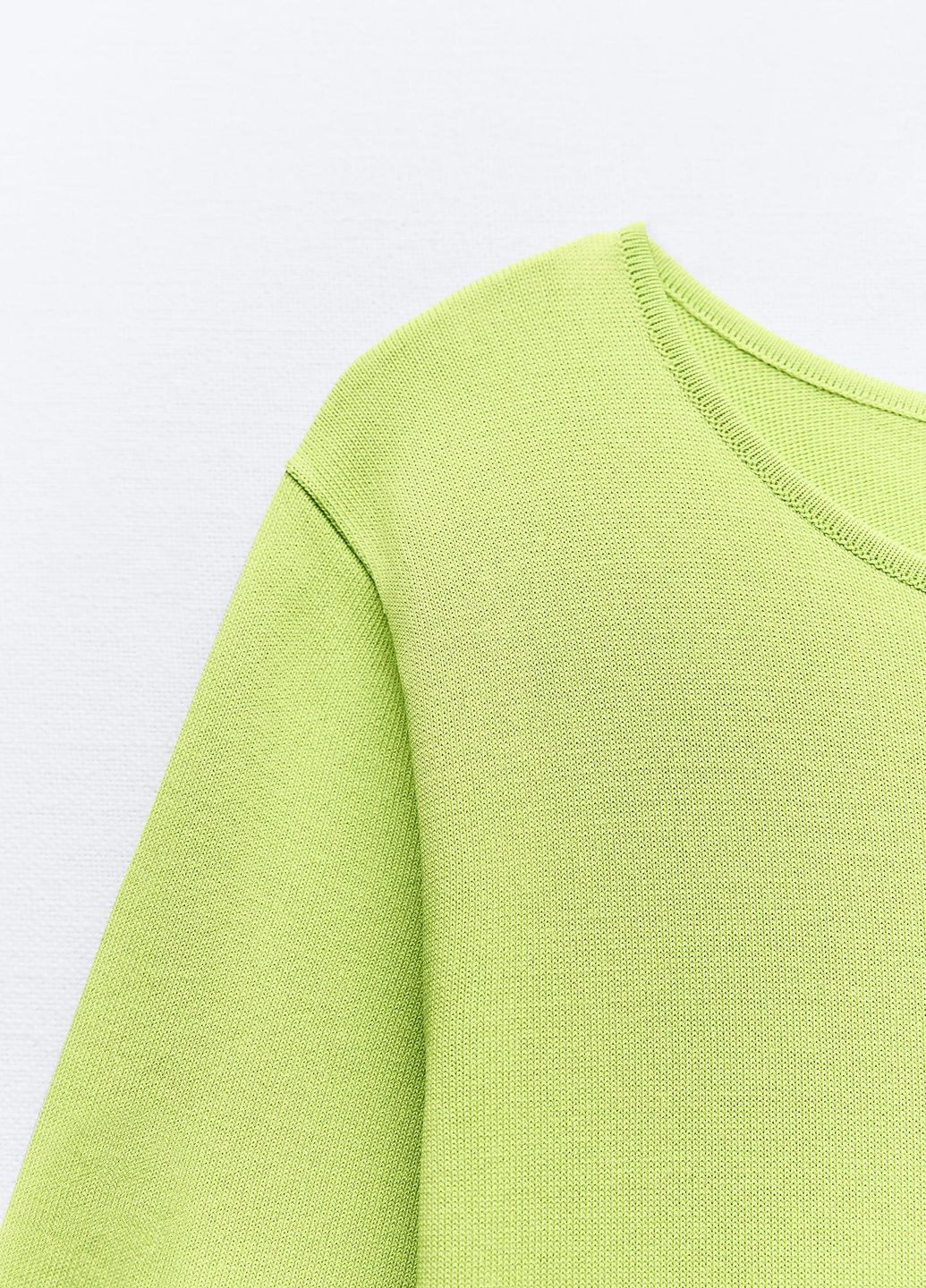 Светло-зеленое повседневный платье Zara однотонное