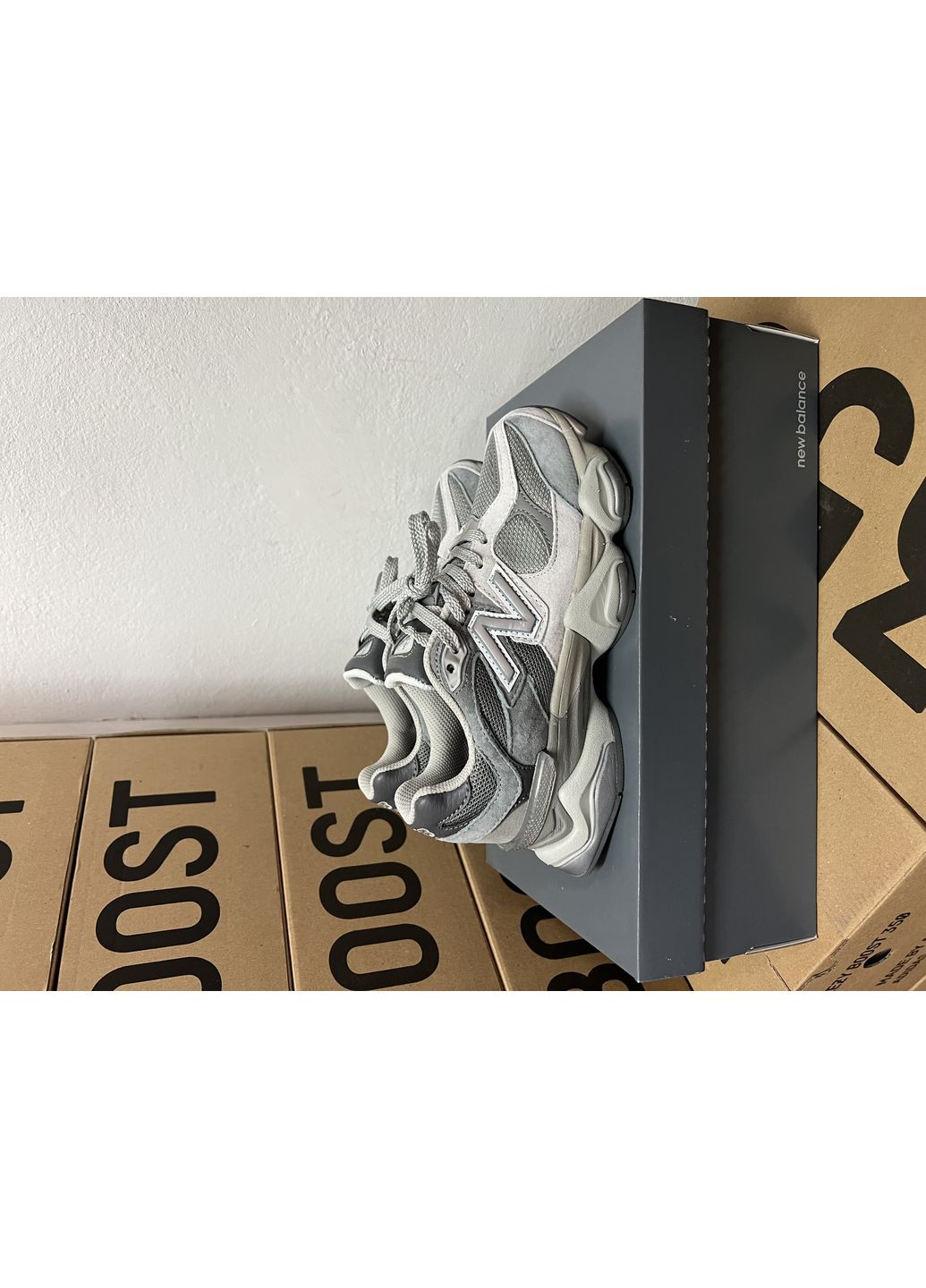 Комбіновані Осінні кросівки чоловічі new balance 9060 shadow нью беланс 9060 No Brand