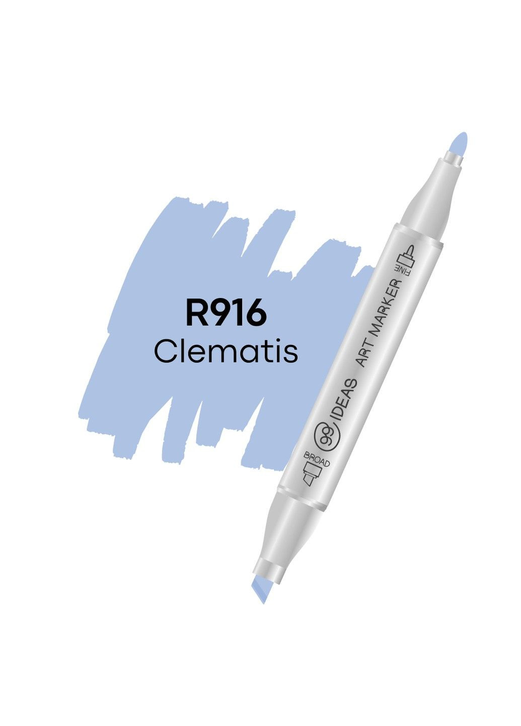 Маркер двосторонній Клематіс, R916, 99IDEAS (329143974)