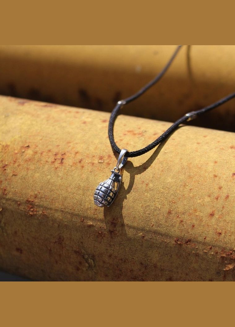 Серебряная подвеска подвес без камней Граната серебро 925 пробы Черненное 3290ч 6.60г No Brand (306741923)