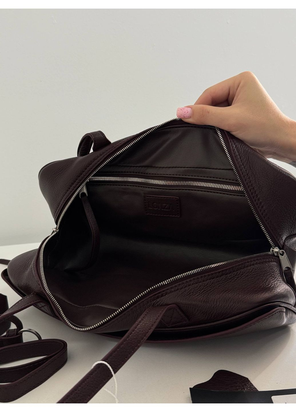 Преміальна сумка з м'якої натуральної шкіри Lonza (360605859)