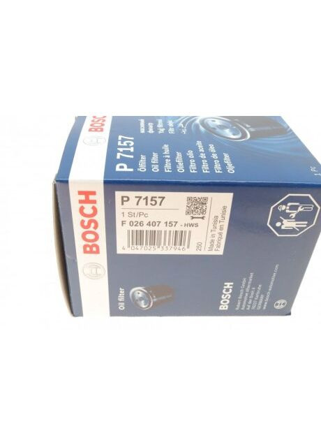 Фільтр масляний двигуна VW GOLF VII, SKODA OCTAVIA III 1.6-2.0 TDI 13- (вир-во ) F026407157 Bosch (366132192)