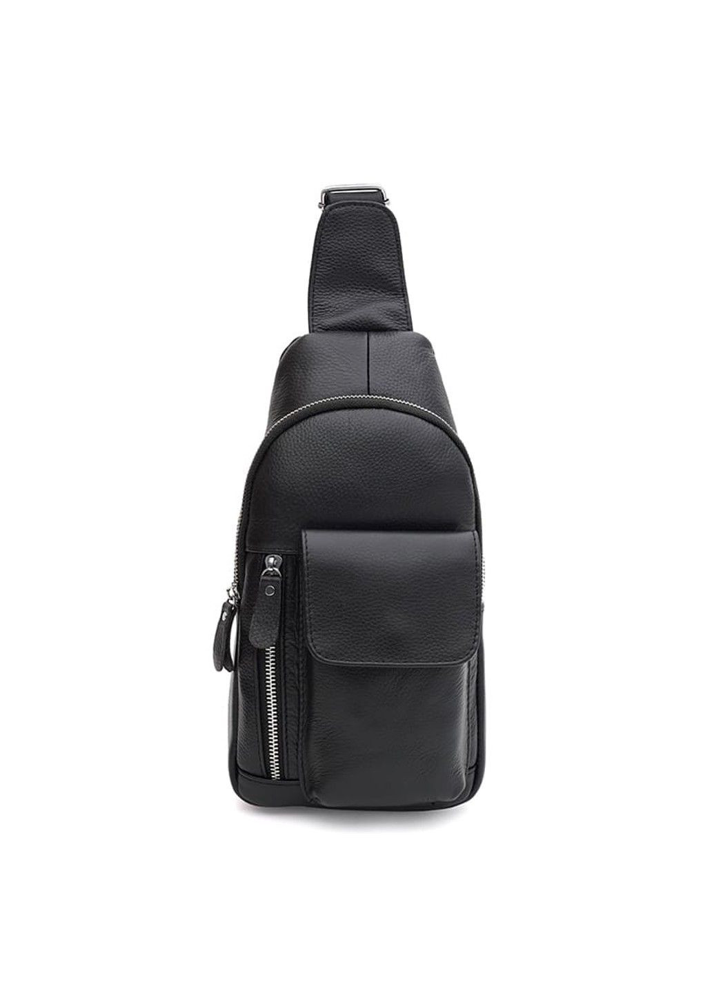 Чоловічий рюкзак шкіряний через плече K1219bl-black Keizer (298793426)