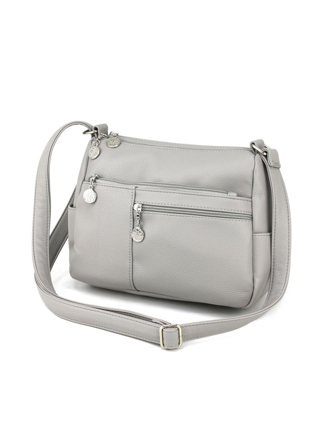 Жіноча сумка крос-боді 0-528174 сіра Voila (320587476)
