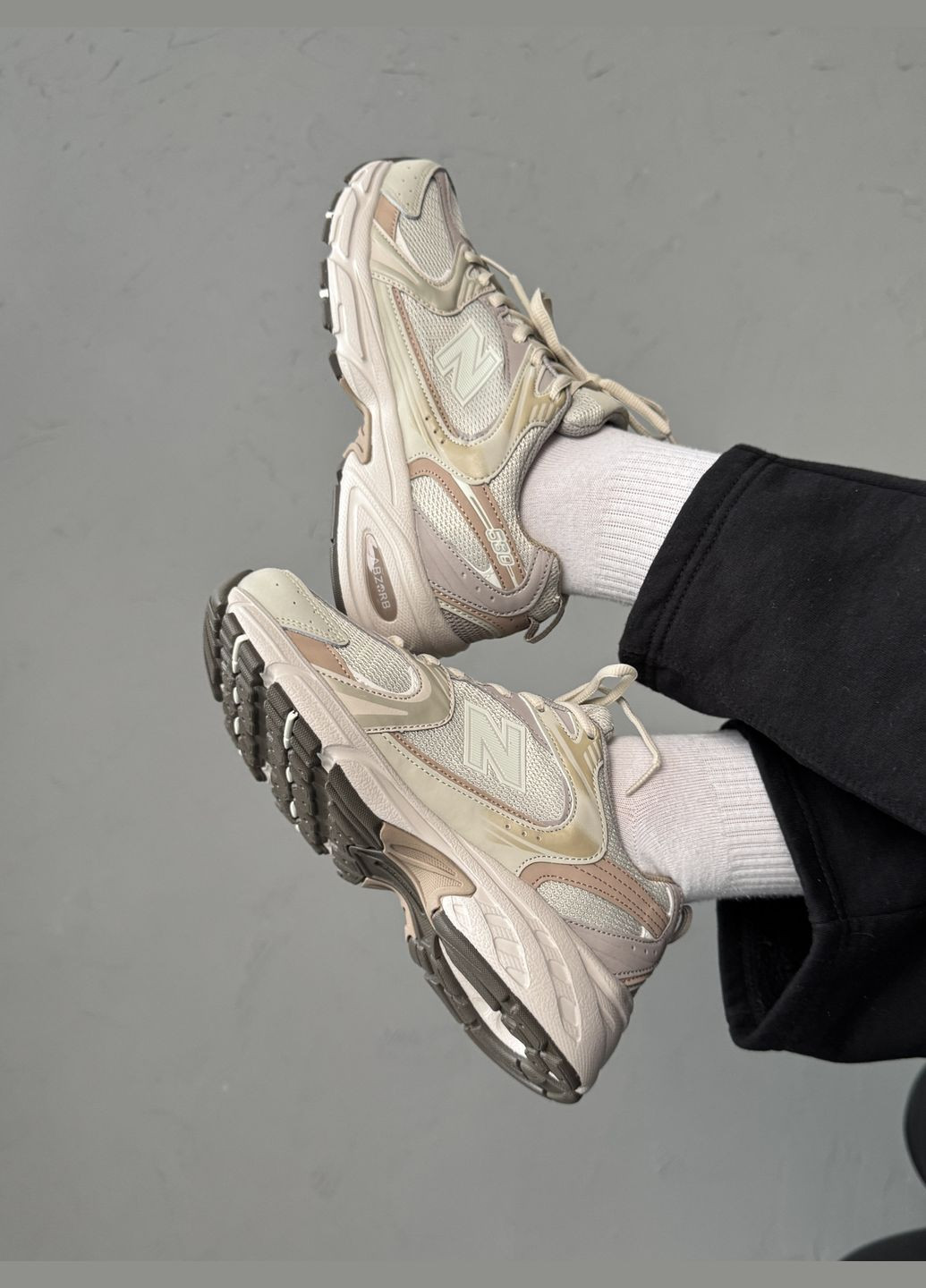 Кросівки жіночі New Balance 530 beige | Нью Беланс 530 бежеві No Brand бежеві демісезони (316091141)