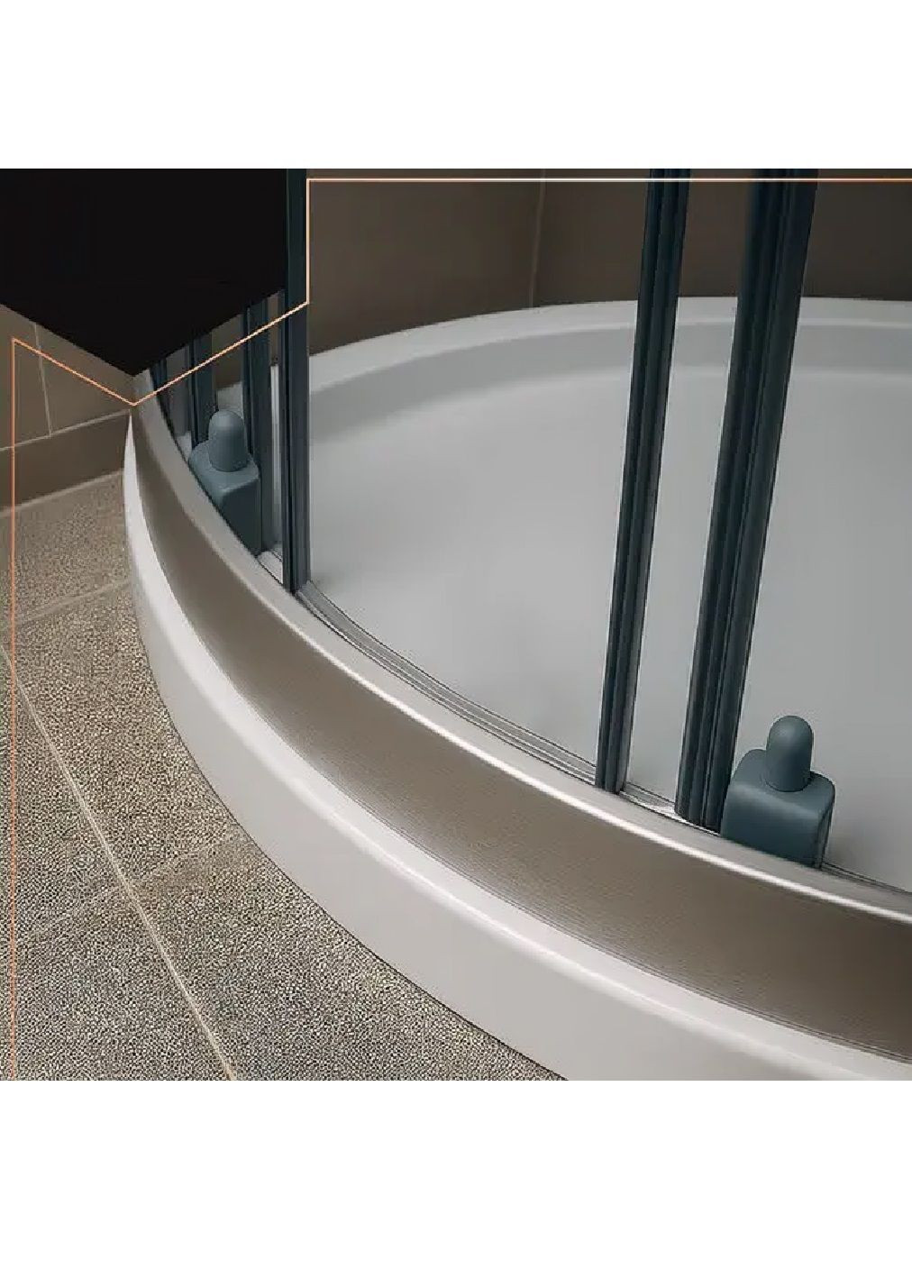 Комплект набір верхніх нижніх роликів з торцевими заглушками амортизаторами для душових кабін 8 штук 24 мм (482182-Prob) Unbranded (371719368)