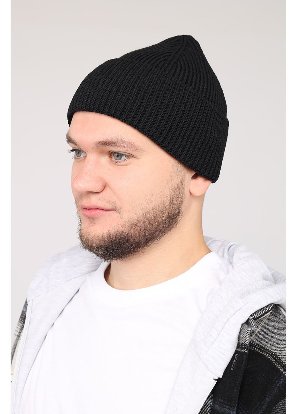 Шапка мужская цвет черный ЦБ-00280611 Yuki (363620524)