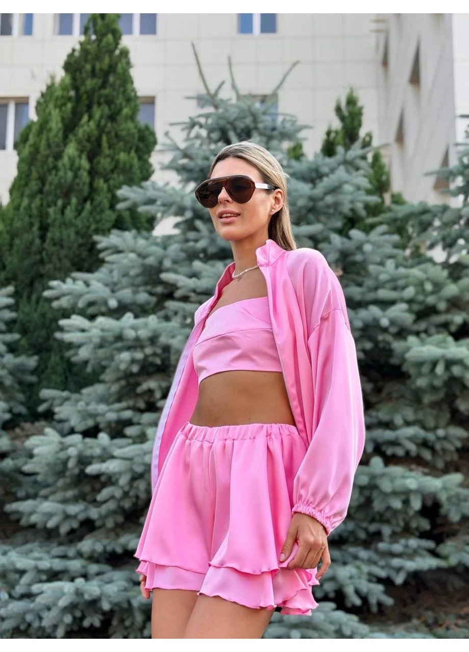 Костюм женский шелковый тройка Fashion (401829325)