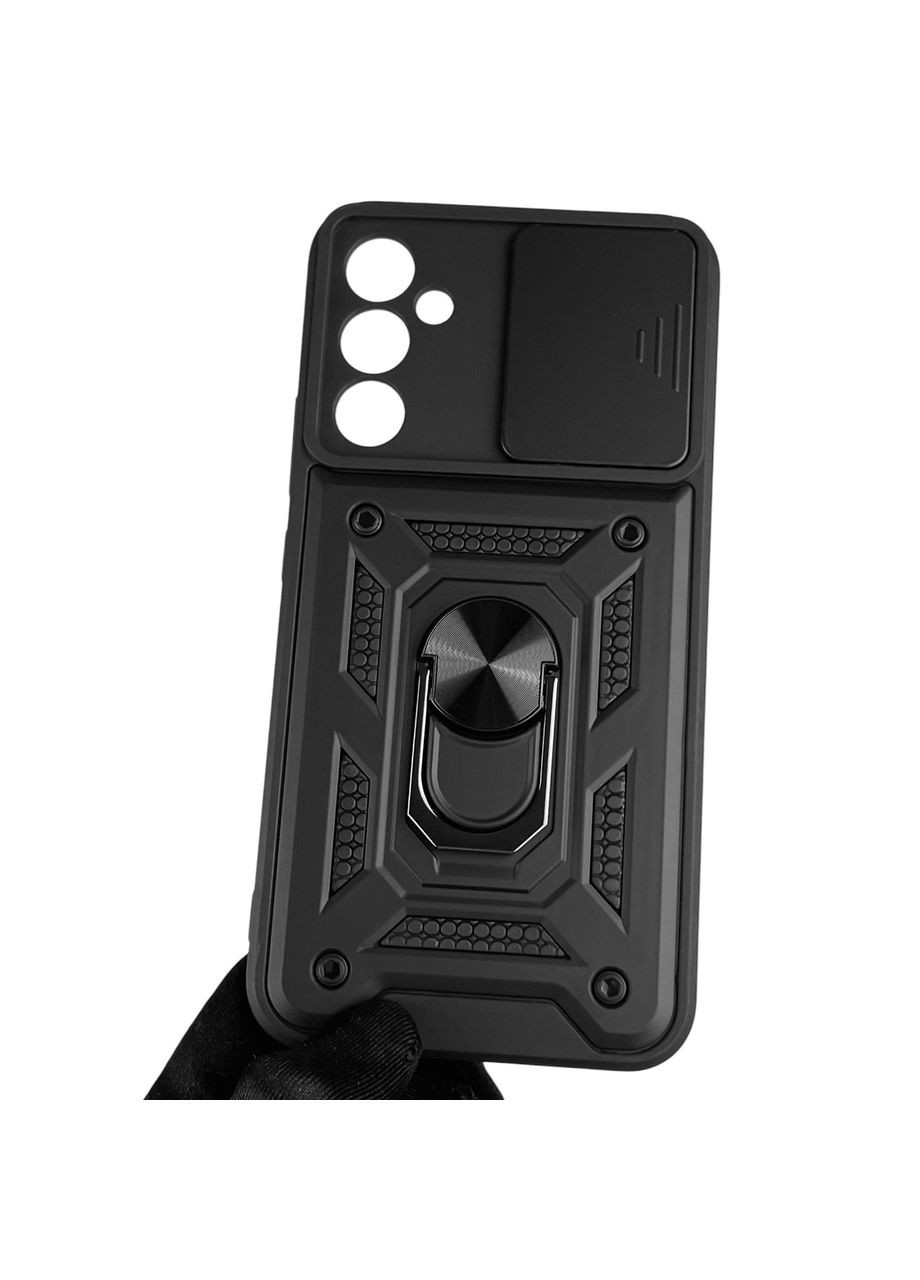 Чохол для Galaxy A34 5G (SM-A346E) броньований з кільцем зі шторкою на самсунг а34 чорний rg1 Samsung (366021089)