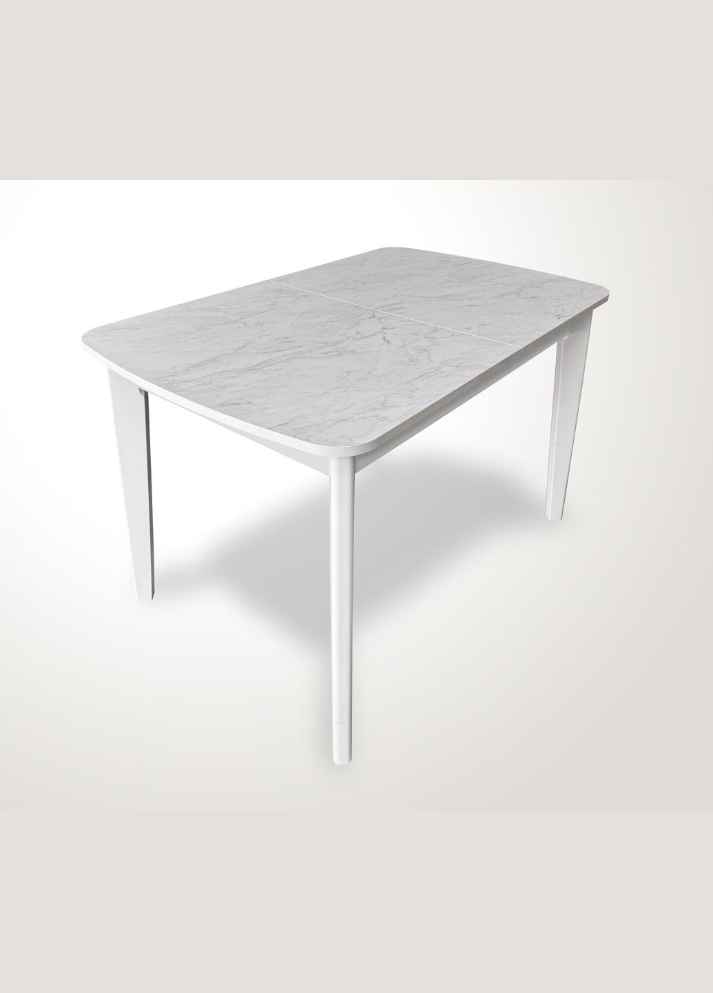 Стол обеденный раскладной Честер Белый/Мрамор Ромео белый Fusion Furniture (341525567)