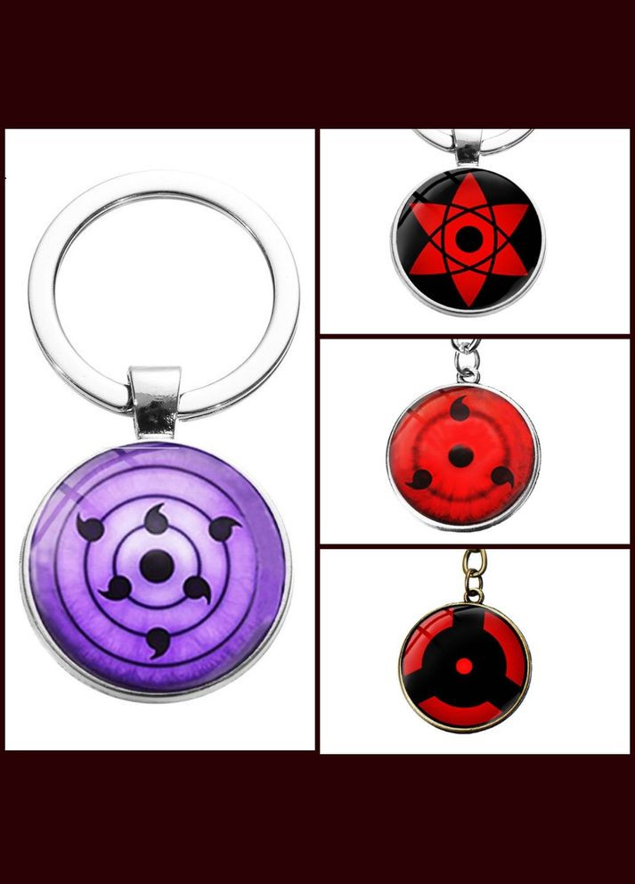 Брелок Наруто 5 видів Sharingan Shippuuden у вигляді Квітки Ширинган квітка життя Аніме Naruto No Brand (339869764)