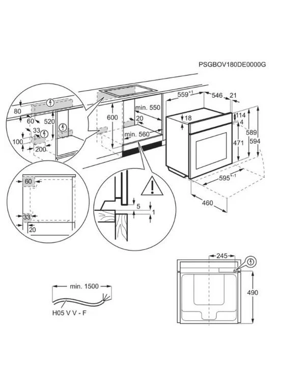 Духова шафа EOB8S38X Electrolux (381863942)