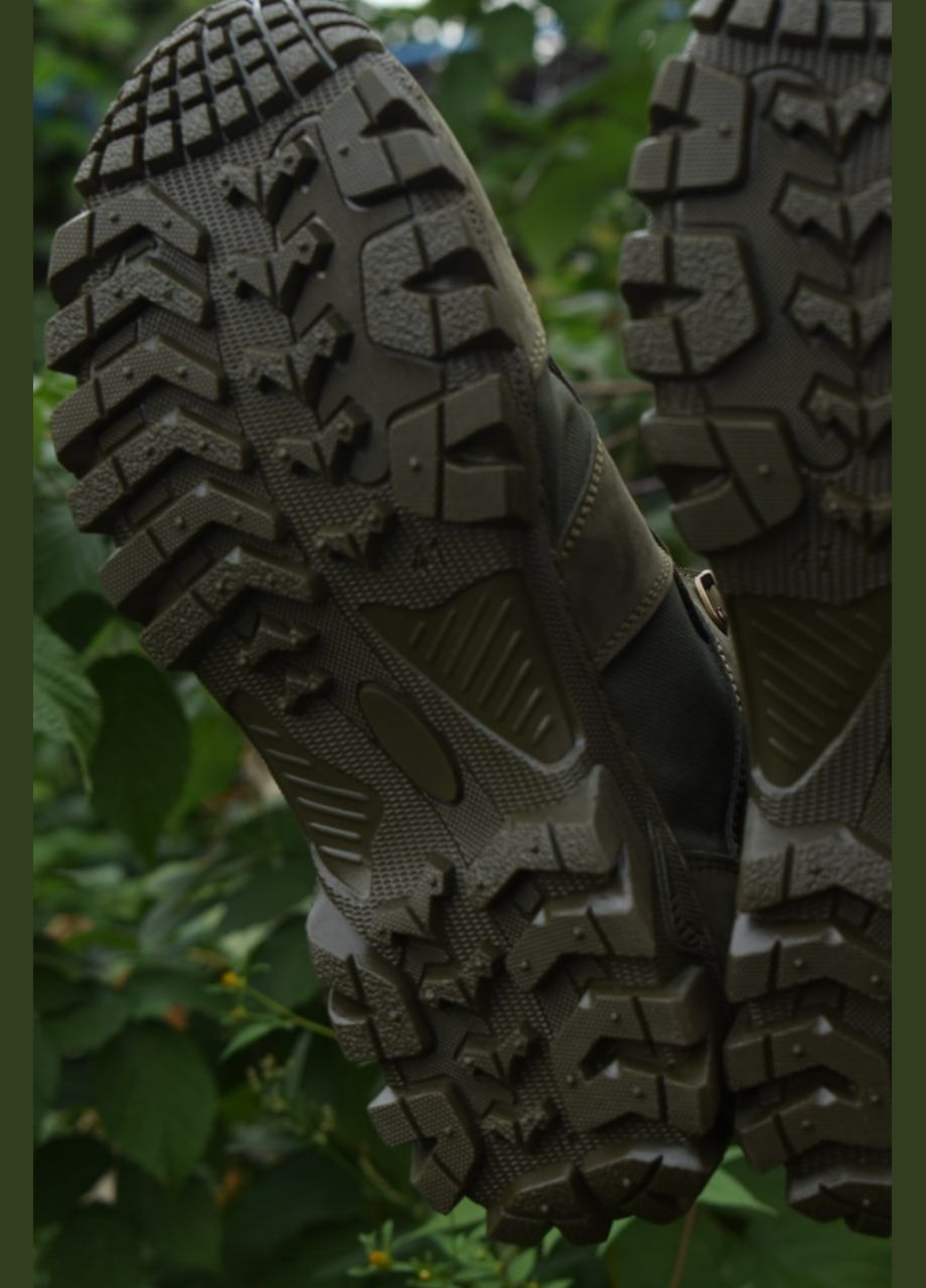 Літні Берці Чоловічі Черевики Тактичні. 36-48р Олива. Гідрофобна натуральна шкіра! MSLM-1023 No Brand (289384615)