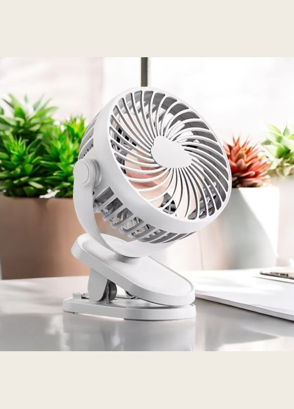 Акумуляторний вентилятор K6 з прищіпкою, White VHG (334305229)