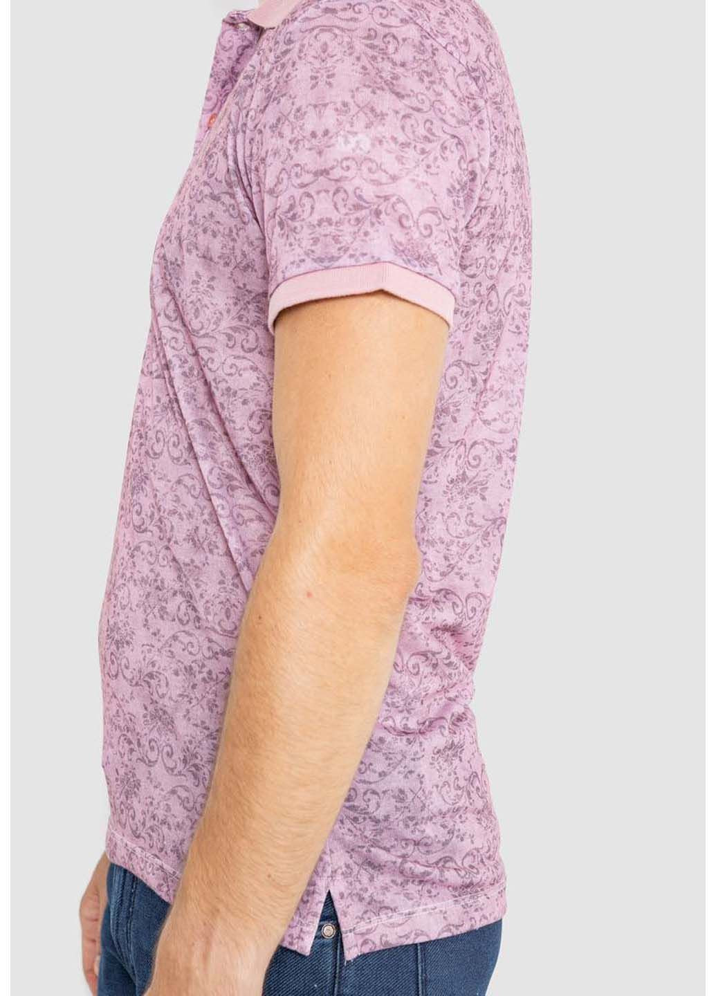 Сиреневая футболка-поло для мужчин Ager