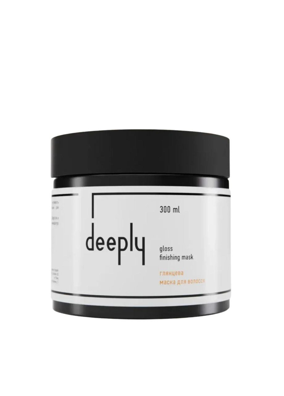 Глянцевая маска для блеска волос Gloss Finishing Mask профессиональная, 300 мл Deeply (368834148)