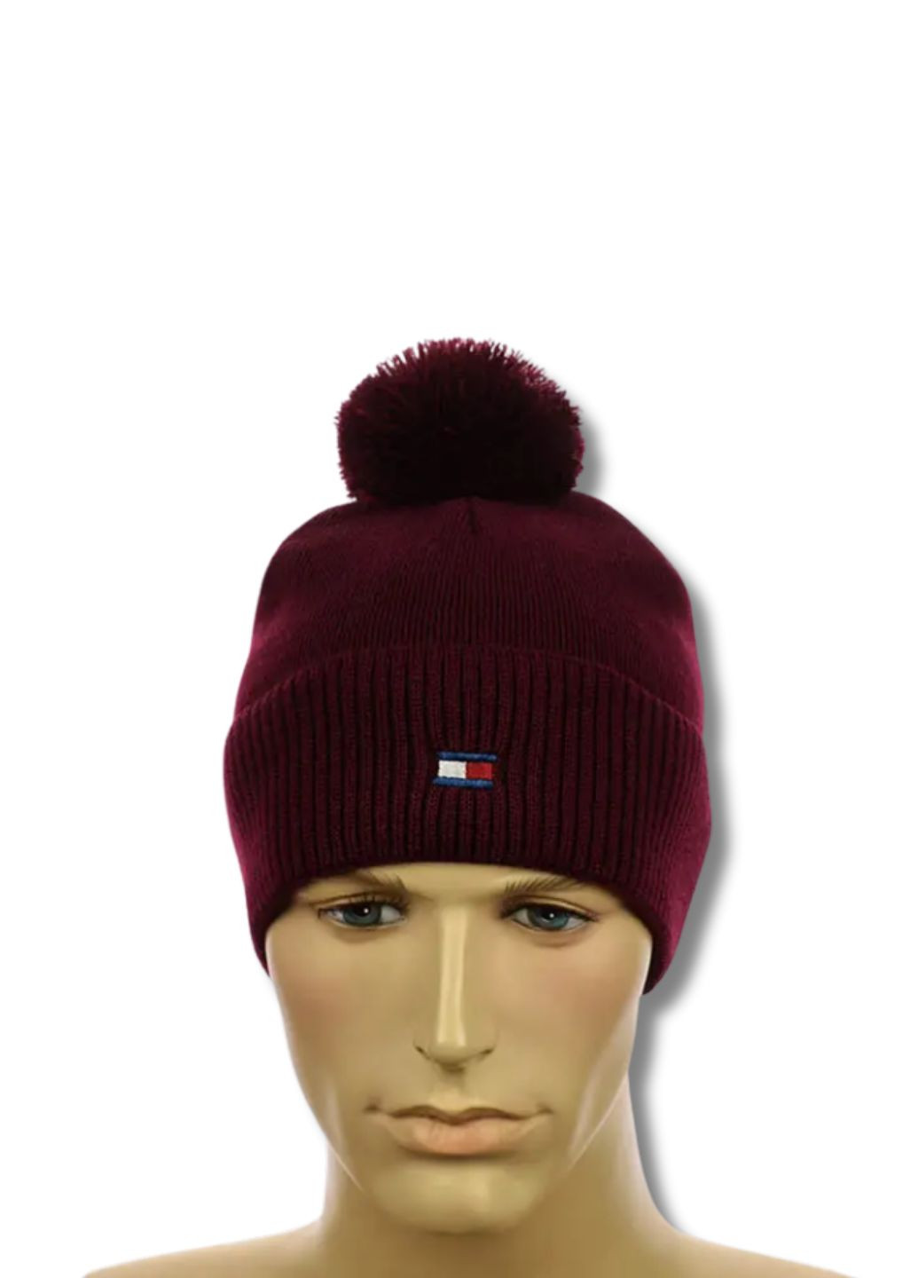 Зимова шапка з помпоном Томмі Хілфігер / Tommy Hilfiger No Brand Шапка с помпоном (360245314)