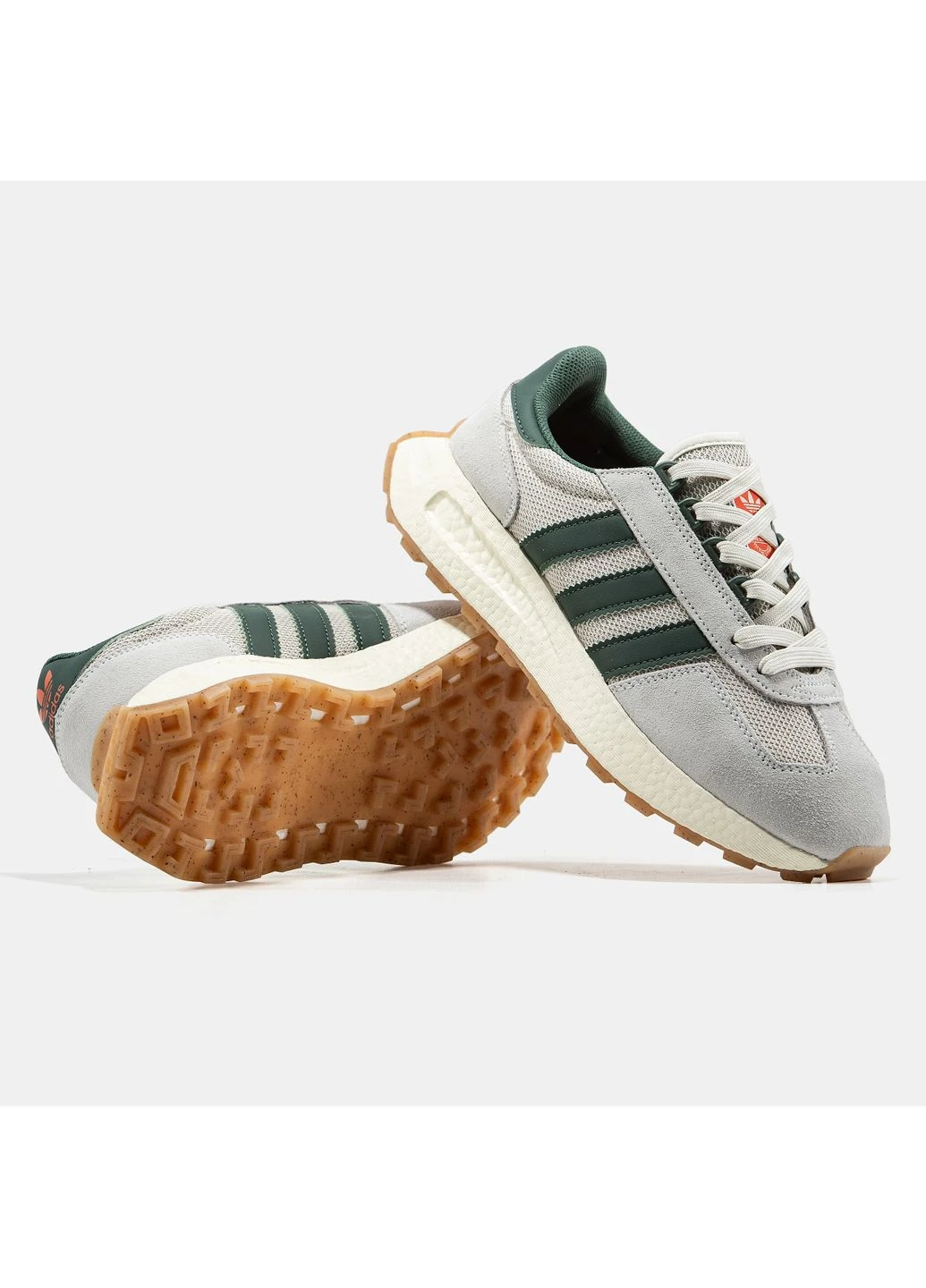 Бежевые демисезонные кроссовки мужские adidas retropy e5 beige green | адидас ретропы е5 бежевые зеленые No Brand