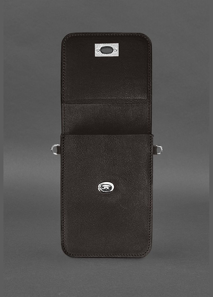 Шкіряна сумка для телефону Tina Темно-коричнева (A-028825) BlankNote (327874131)