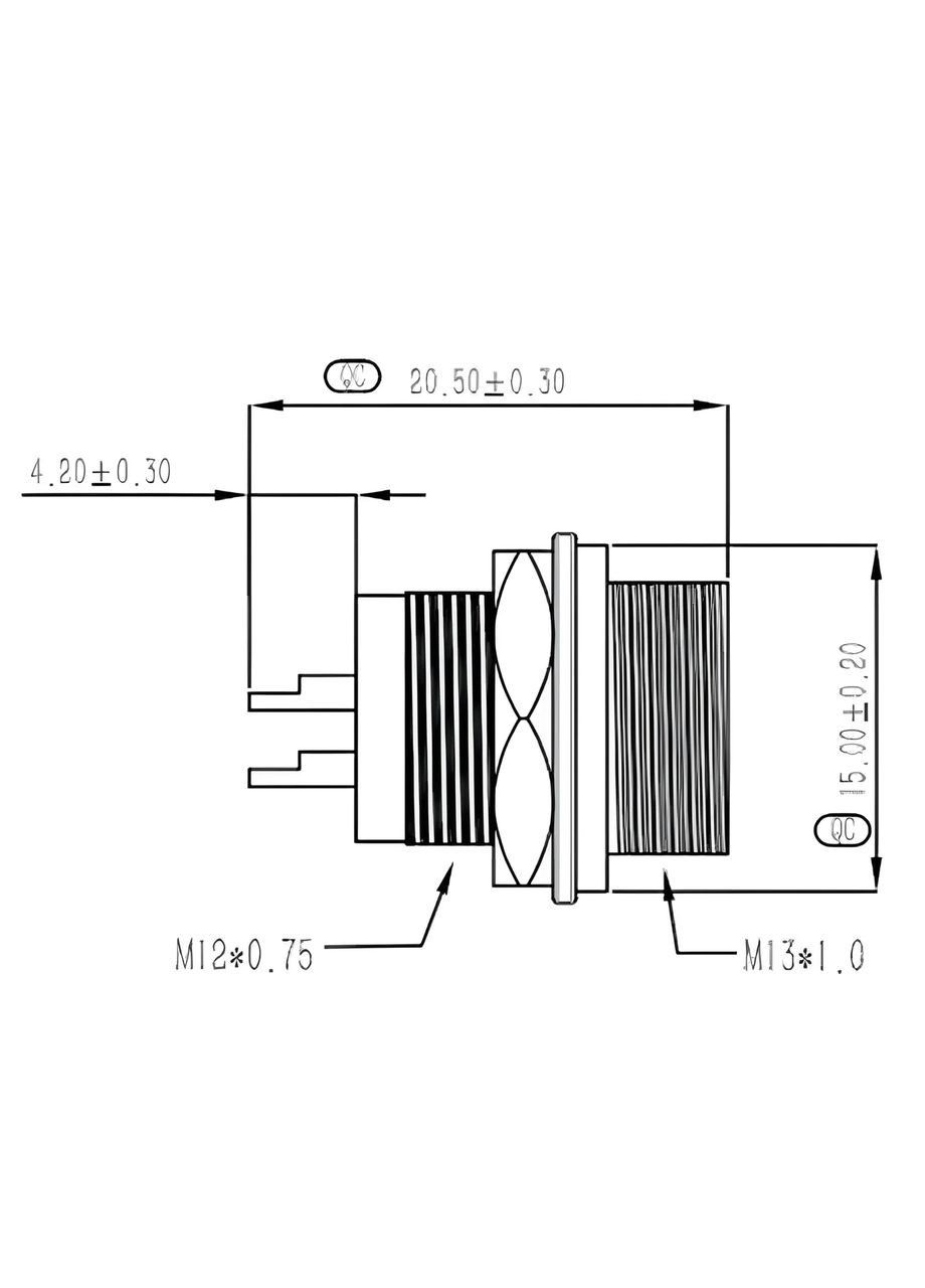 Роз'єм циліндричний зʼєднувальний GX12-4, 4 pin, пара NanoConnect (317253264)