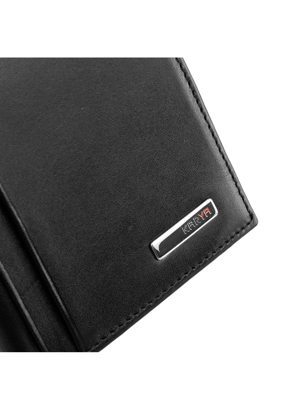 Шкіряний чоловічий гаманець 9х18х1,5 см Karya (315872600)