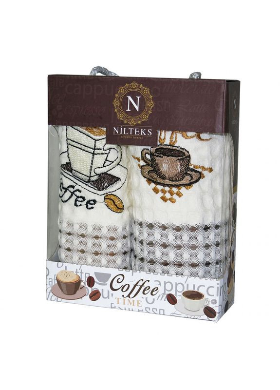 Nilteks набор полотенец кухонных roma - кофе 35*50 (2 шт) бежевый производство -