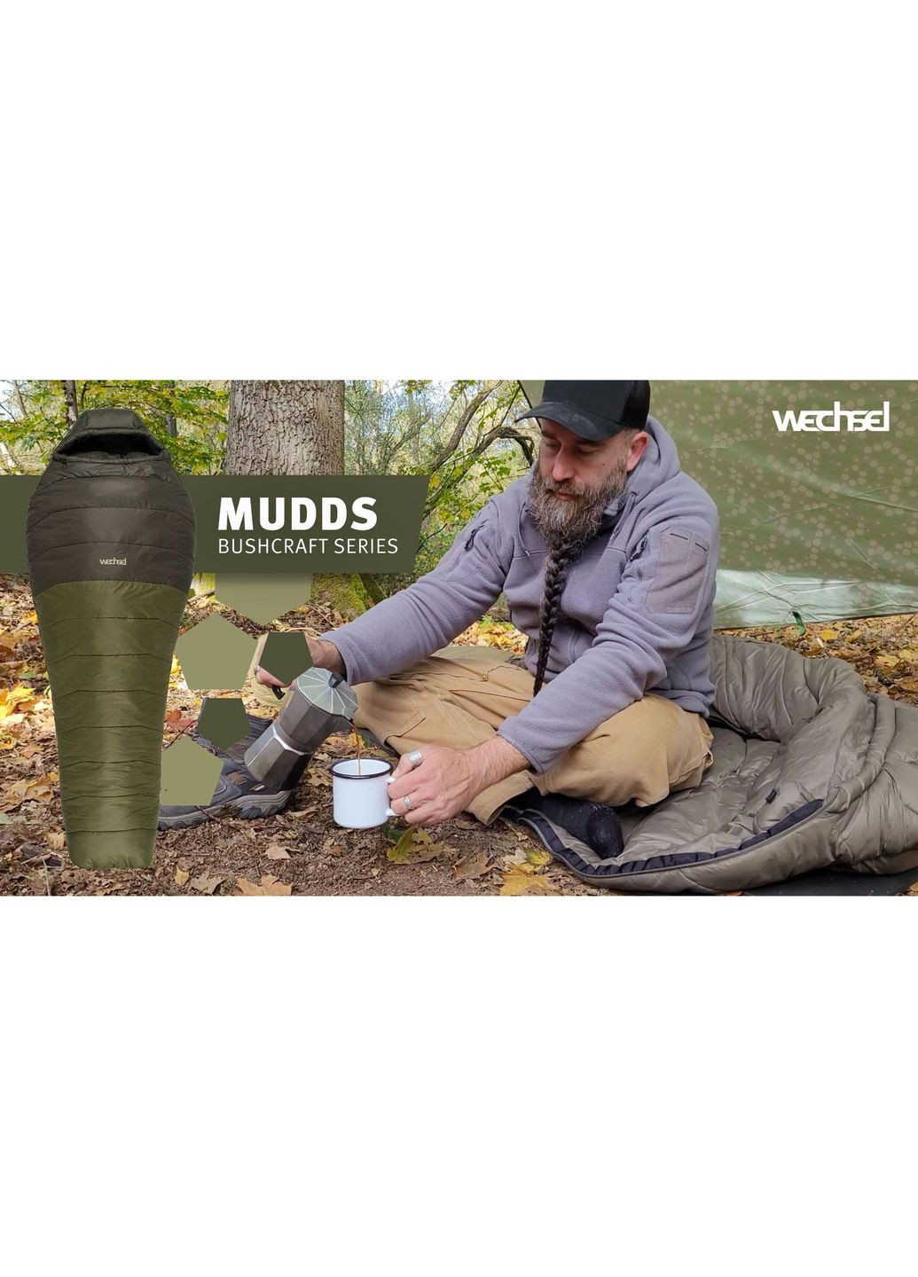 Спальный мешок Mudds Summer 8° M TL Olive/Mud Green Left (232048) Wechsel (372472868)