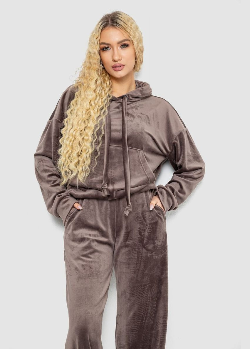 Спортивный костюм женский велюровый свободного кроя,, 241R2001-20 Ager (315501748)