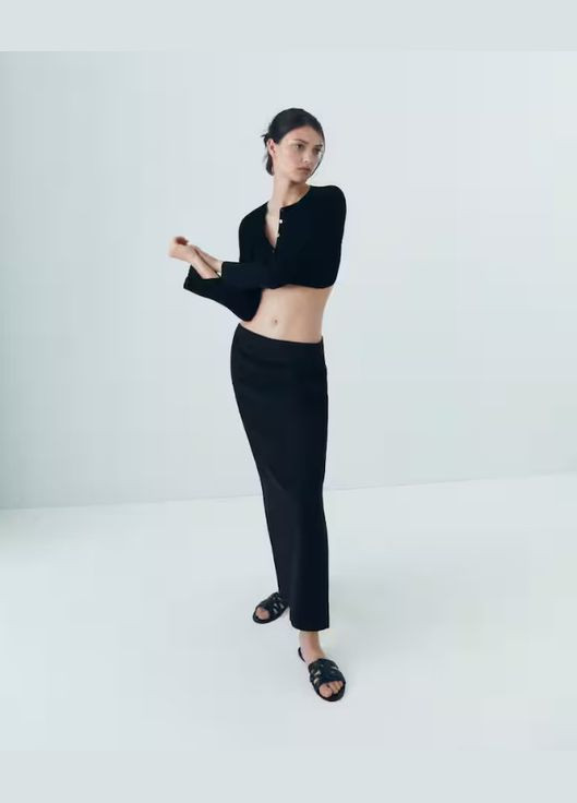 Шкіряні сандалії шльопанці з ремінцями Mango (325695387)