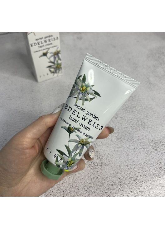 Jigott Крем для рук з екстрактом едельвейсу Secret Garden Edelweiss Hand Cream, 100 мл — Крем, Південна Корея (368893950)