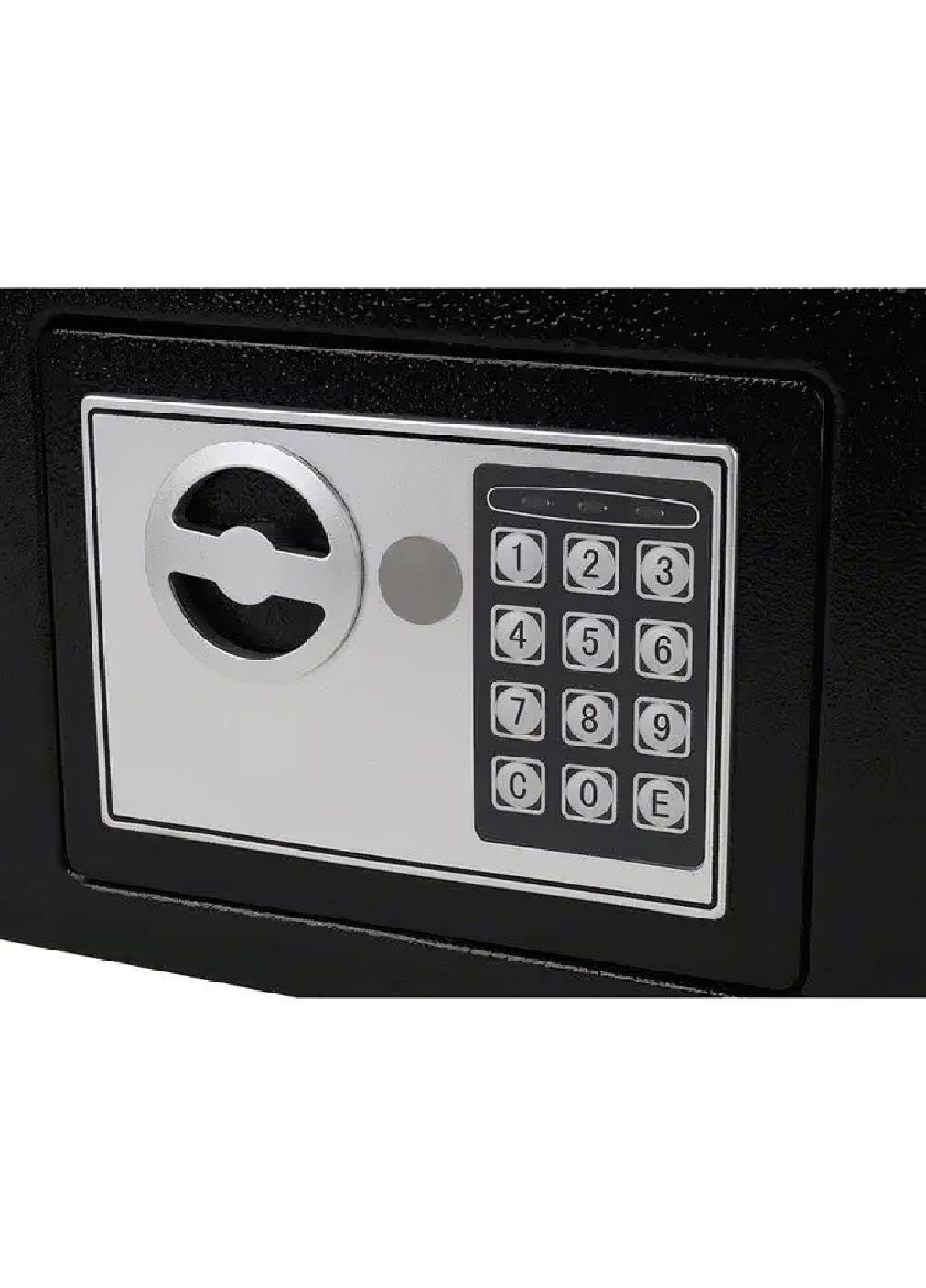 Меблевий металевий домашній сейф з ключами кодом електронним замком світловим звуковим сигналом 23x17x17,5 см (481478-Prob) Unbranded (362144908)