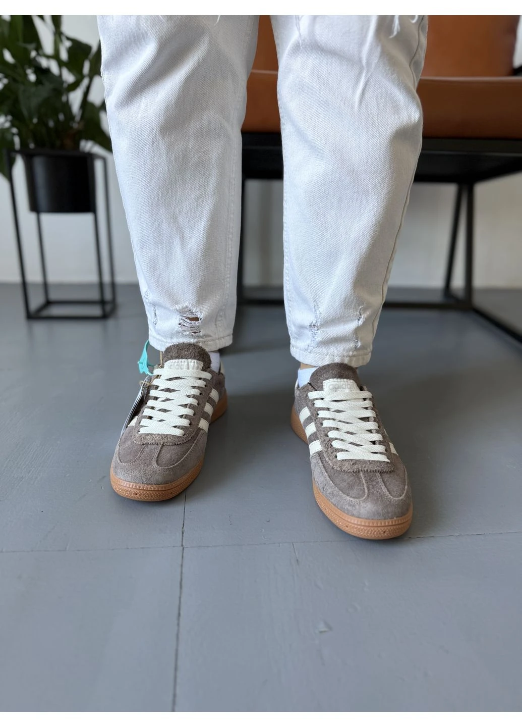 Комбіновані літні кросівки adidas handball spezial earth strata gum ii адідас спеціал No Brand