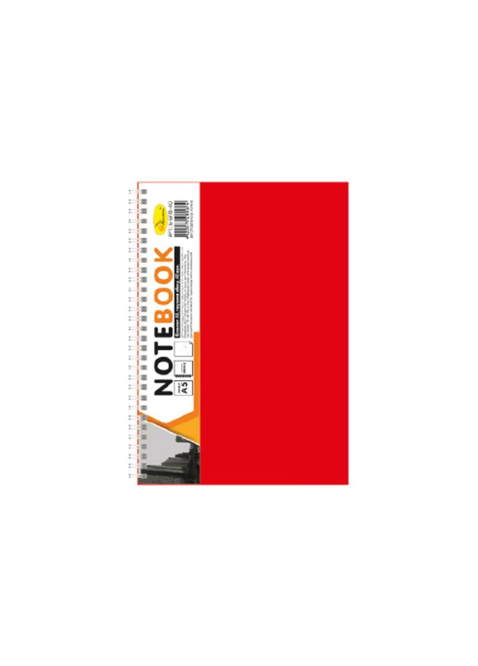 Блокнот А5 АП-1505, 80 листов, пружина сбоку Красный Апельсин (301834319)