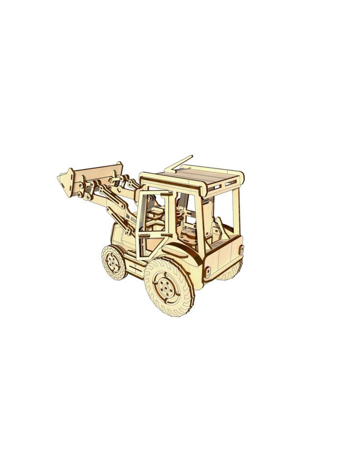 Дерев'яний конструктор "Екскаватор" OPZ-005, 202 деталі Pazly (315813625)