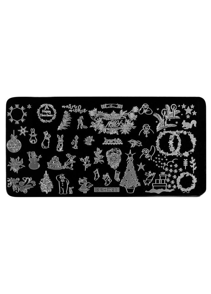 Пластина для стемпінгу ZJOY 023 Новий Рік, Різдво, New Year, Christmass SPH (307923192)