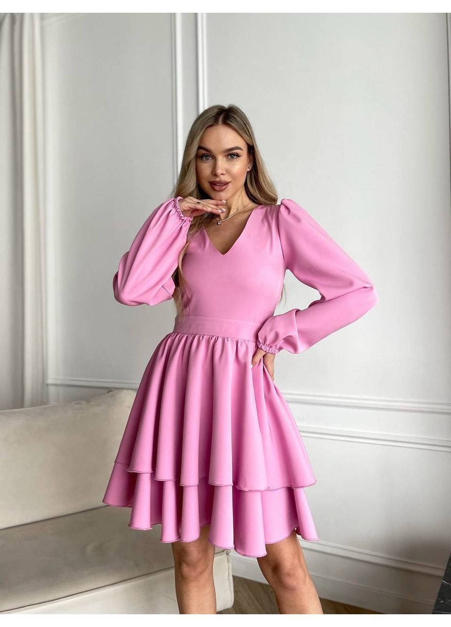 Розовое платье Garna однотонное