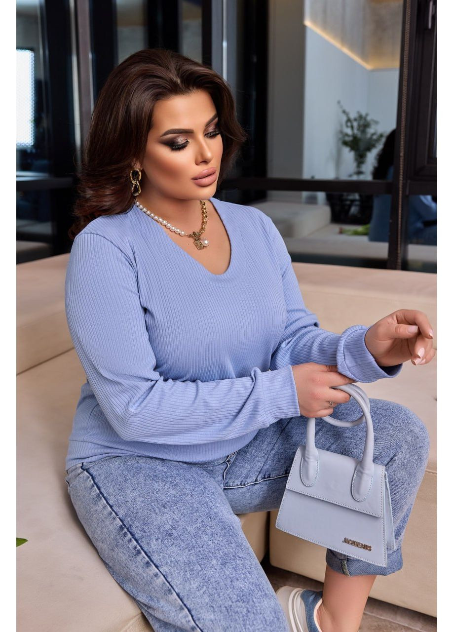 Голубой демисезонный свитер — замер в описании GD/GL Модний простір