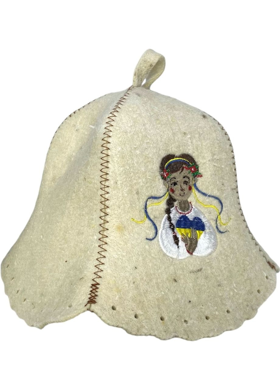 Шапка для бани и сауны из шерсти Украинка No Brand (371276293)