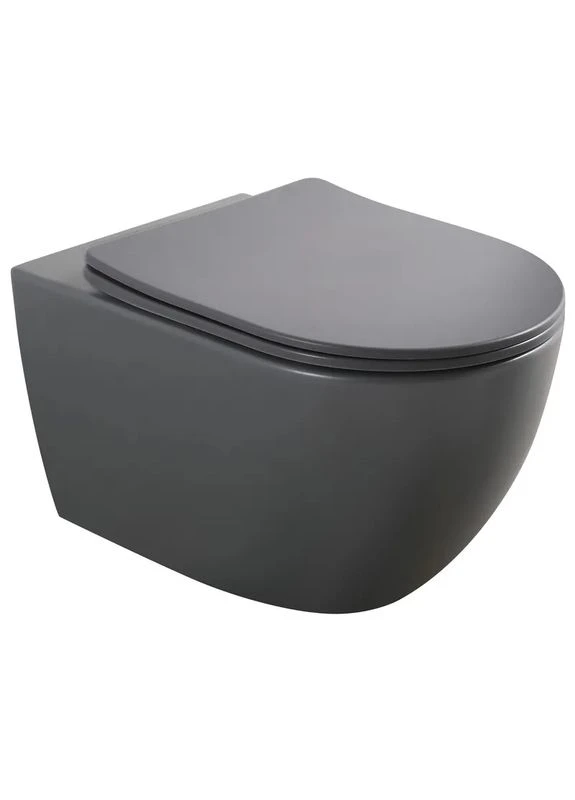 Унитаз подвесной ELLIPSE-0309-T1 GRAY 530x360x350мм система смыва TORNADO 1.0 (MP6655) Mixxus (388593185)