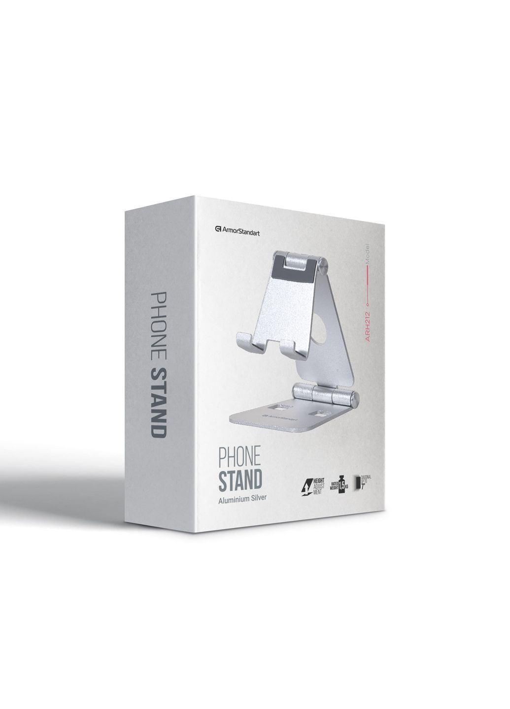 Подставка для телефона ARH212 Aluminium Silver (ARM77752) ArmorStandart (343049701)