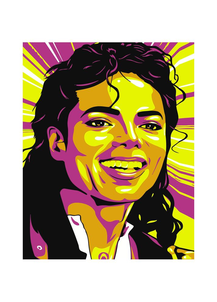 Картина за номерами Преміум Поп-арт Джексон розміром 40х50 см (DY244) Strateg (356777147)