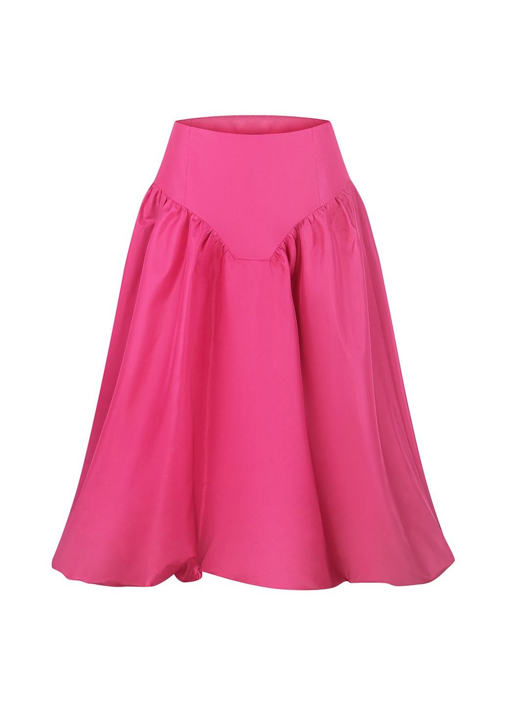 Розовая праздничный, спортивная, повседневная, кэжуал однотонная юбка-баллон SAYYA пышная, тюльпан