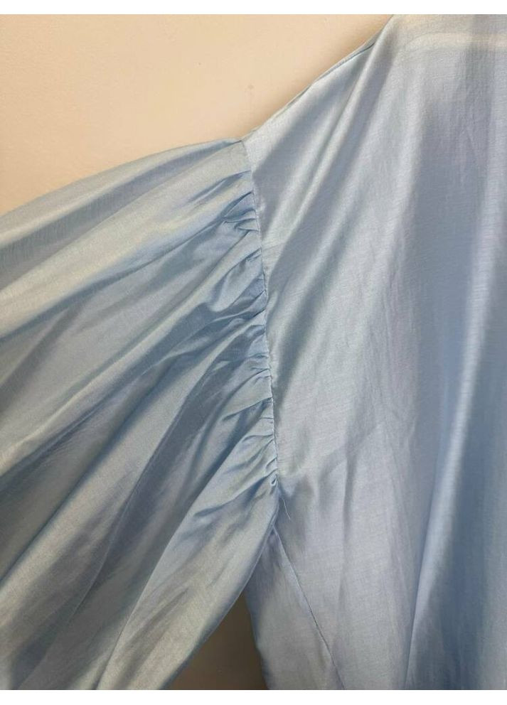 Голубая женская блузка констанция mkks250200 KAPTSOVA