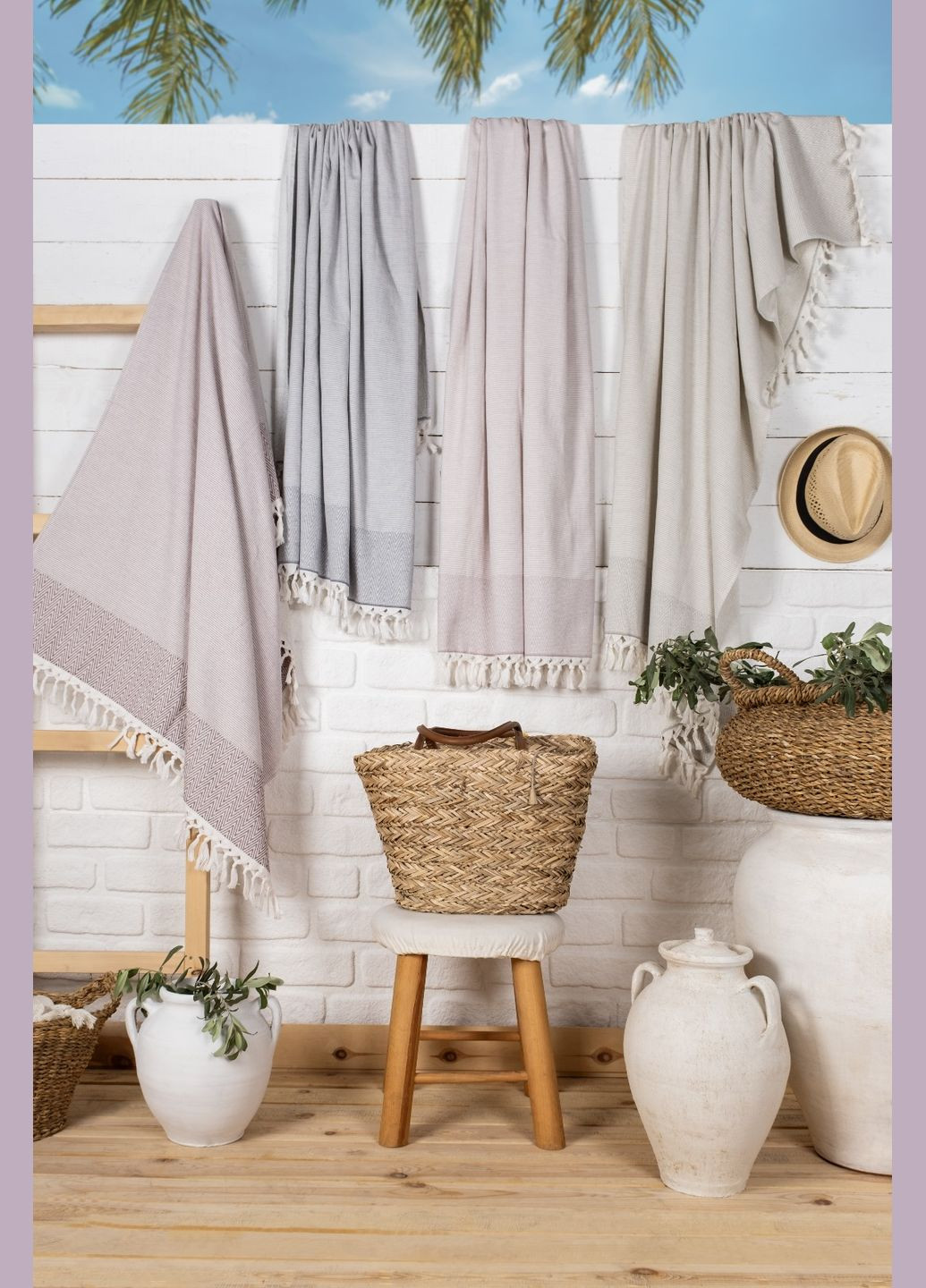 Полотенце пляжное пештемаль 90 х 170 см, Canada Pupilla (341306132)