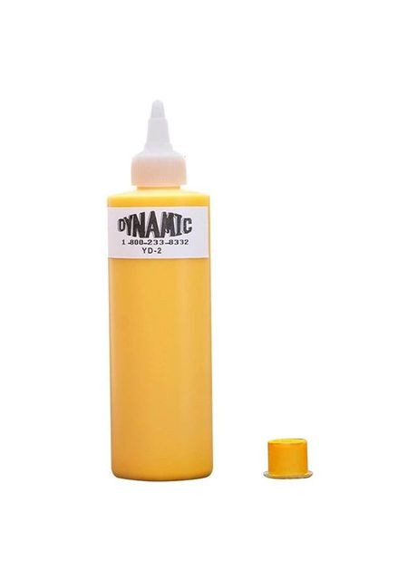 Краска для тату жовта 240 мл Китай Dynamic (314766125)